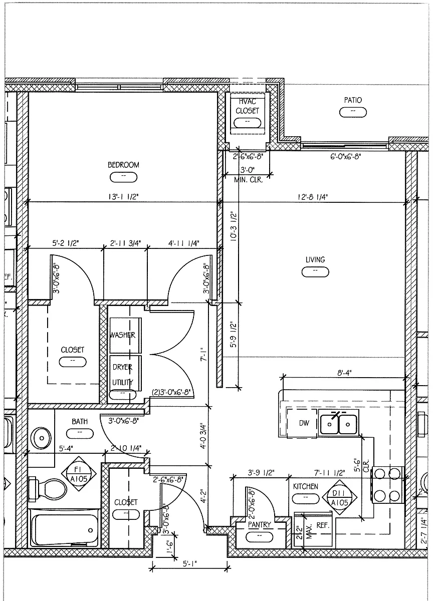Floor plan 1 Bedroom