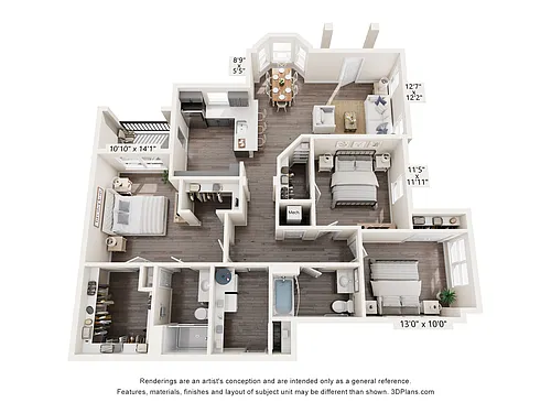 Floor plan Blush with Heated Garage