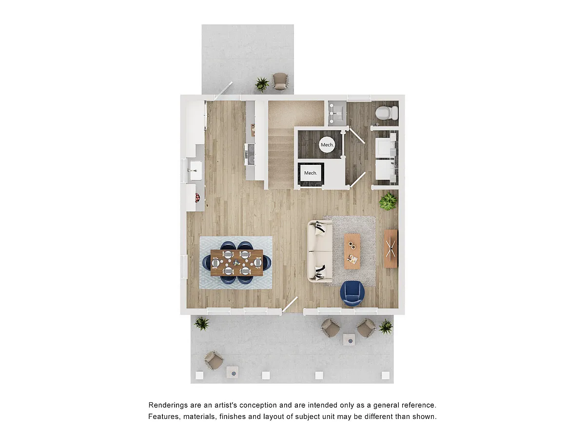 Floor plan Cottage B3