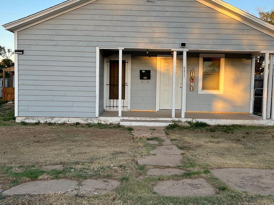 Front yard of the house