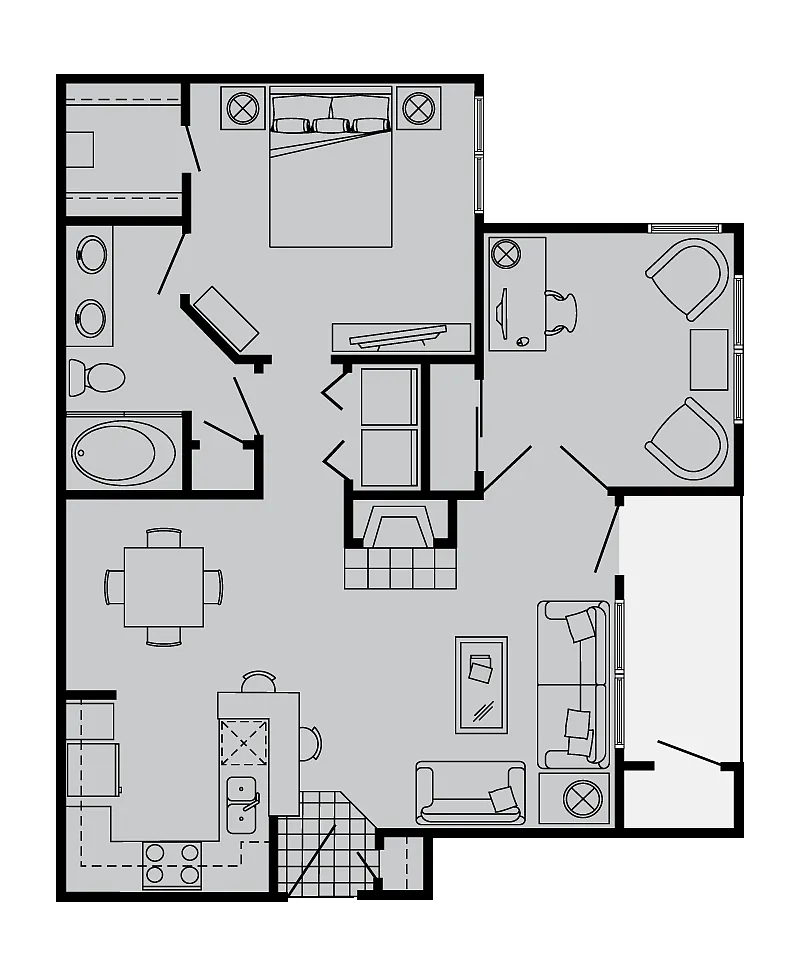 Floor plan C + Den