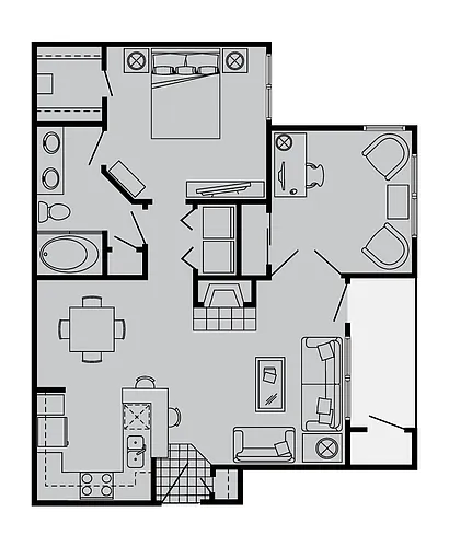 Floor plan C + Den
