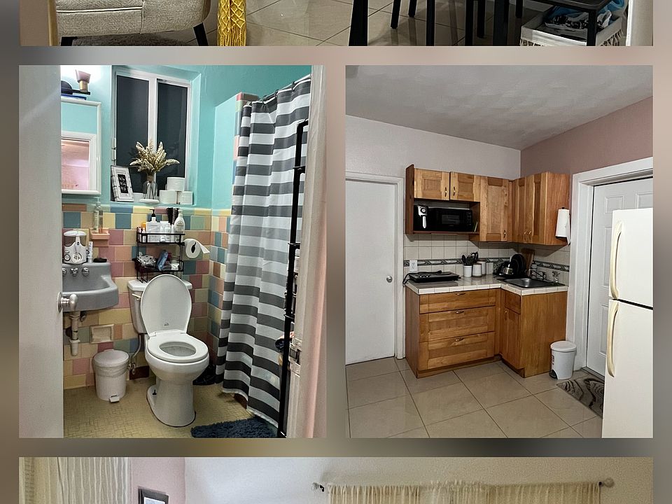 Photos of the interior in a collage format.