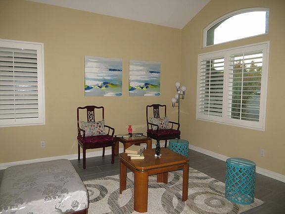 Beautiful living room with high ceiling