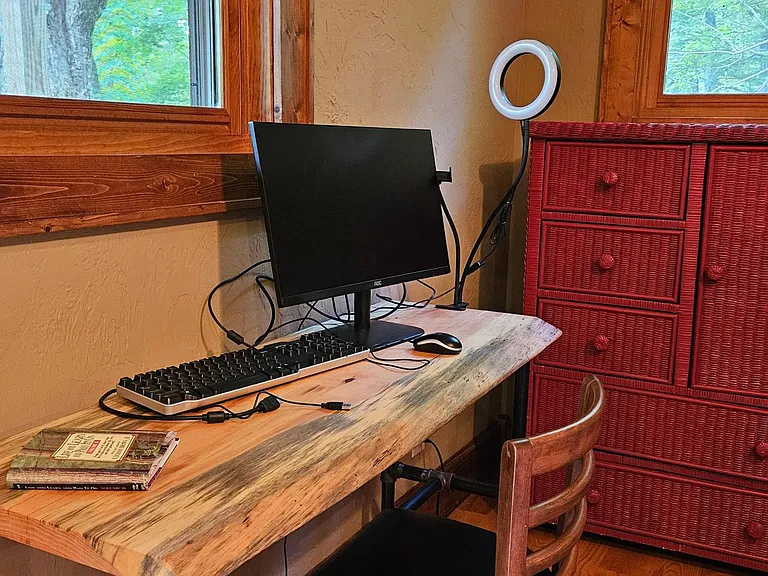 dedicated office space complete with Starlink satellite internet for those working remote