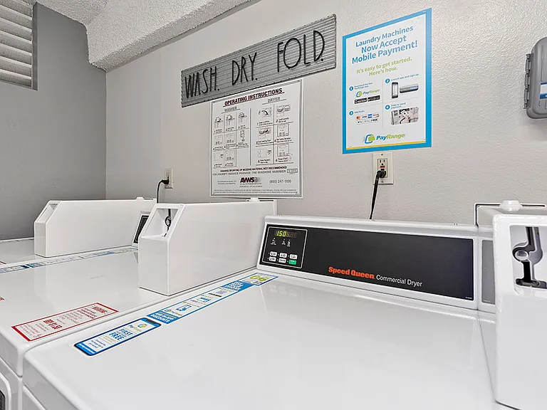 Clean and well maintained on-site laundry rooms.