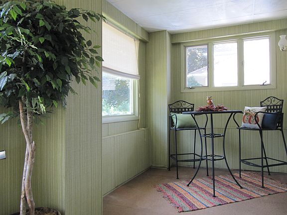 Bright front porch