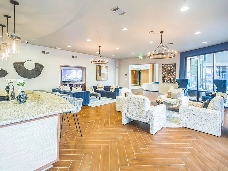 Resident Lounge with Media and Coffee Station