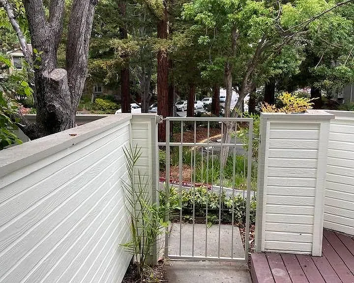 view from front door to open space and trees
