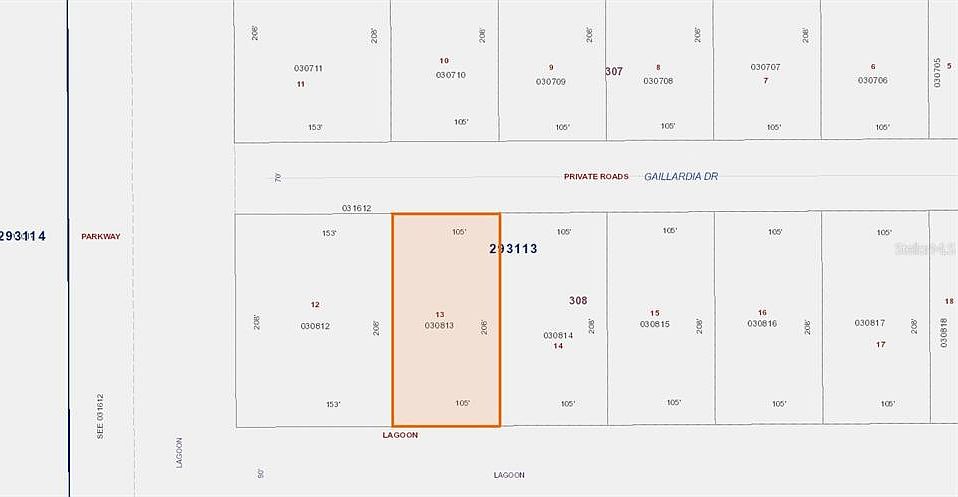 1st image of 1119 GAILLARDIA DRIVE LOT 13