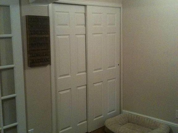 Spacious entry closet