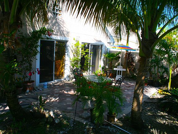 Coconut Tree Covered Patio