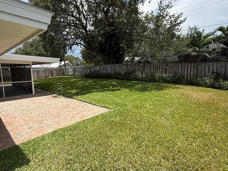 Backyard, patio