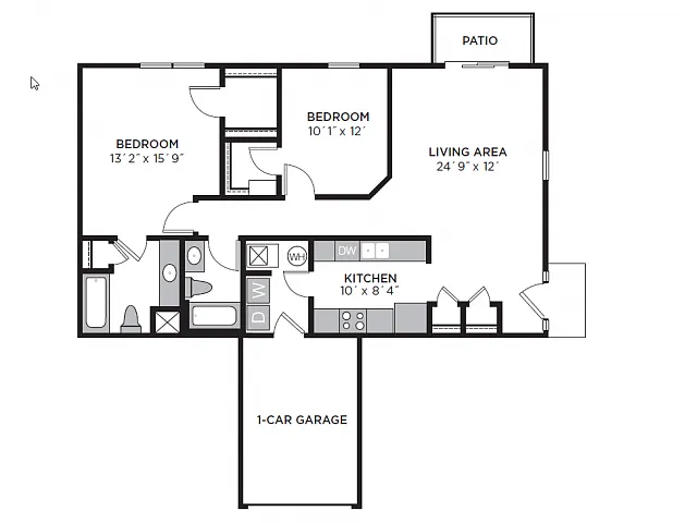 Floor plan Chase A Flat - VIL