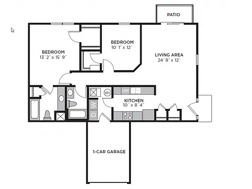 Floor plan Chase A Flat - VIL