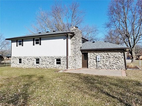 Another look at the rear of the home...look at the large patio
