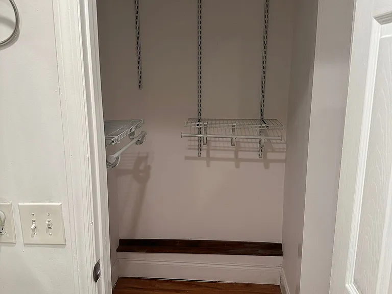 Includes a large closet equipped with useful essentials.