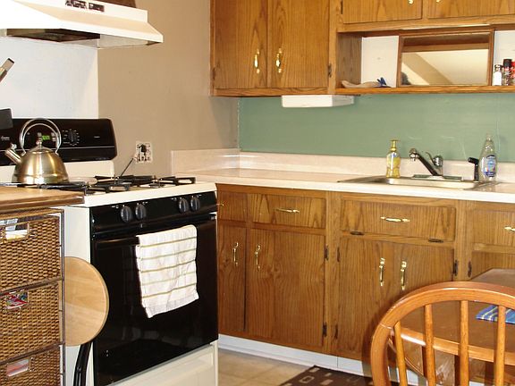 Kitchen with built in cabinets