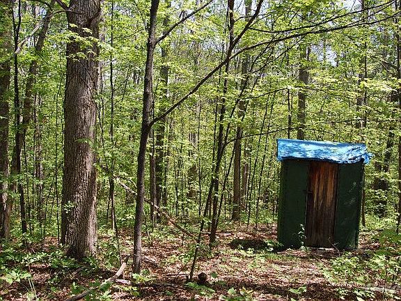 Outhouse in back