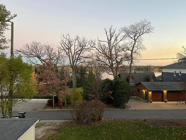 View from balcony off private master suite