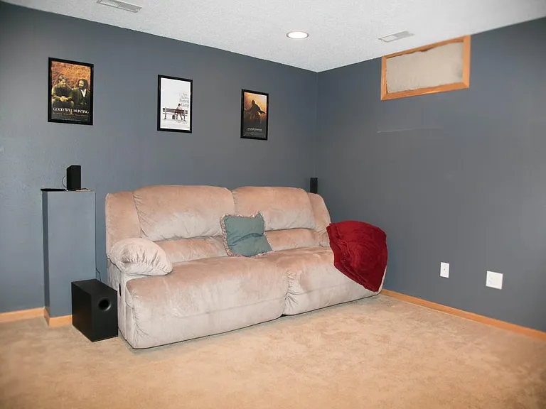 Finished Basement with Fourth Non-Conforming Bedroom