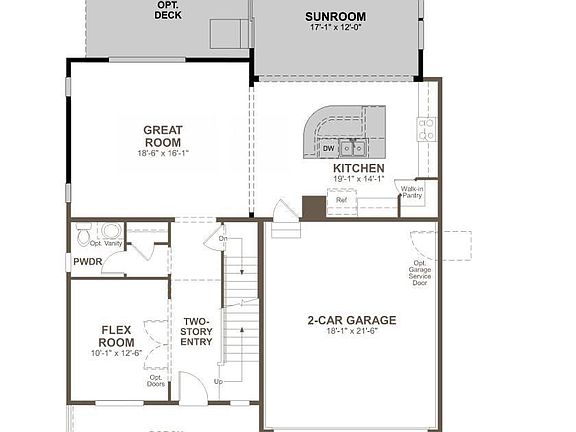 Main floor with Sun Room/Dining Room