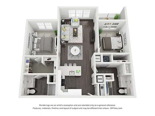 Floor plan 2BI