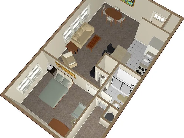 1 Bedroom Floorplan_A_3D_06062014