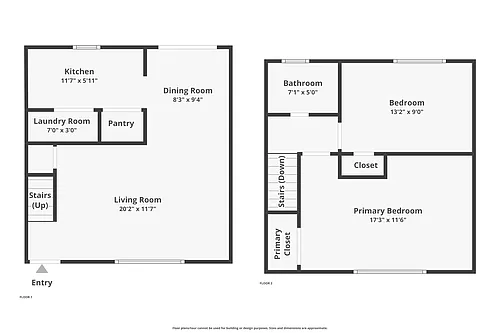 Floor plan Townhome 2