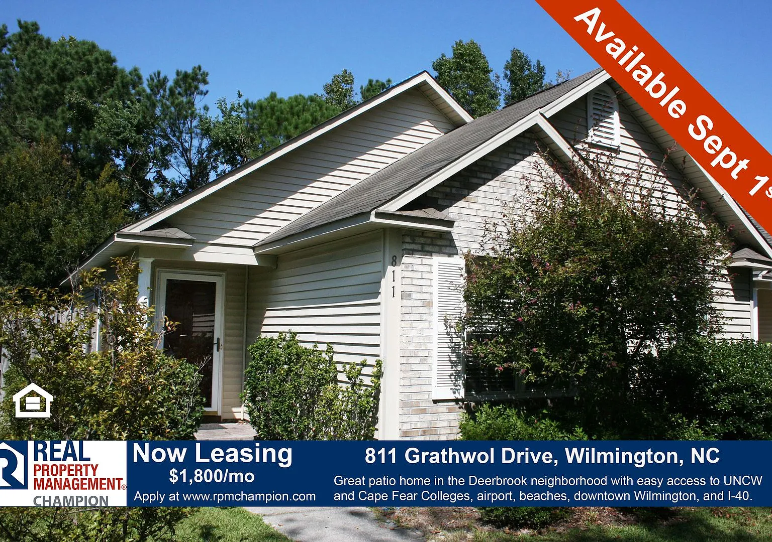 Patio home in Great Wilmington Location — Photo 1