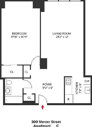 300 Mercer St #8C — Photo 8