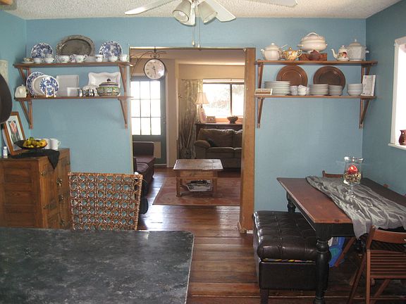 dining room with new 10" plank floor