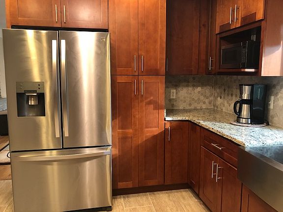 stainless steel fridge