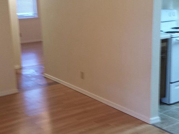Hallway leading to the 2 bedrooms