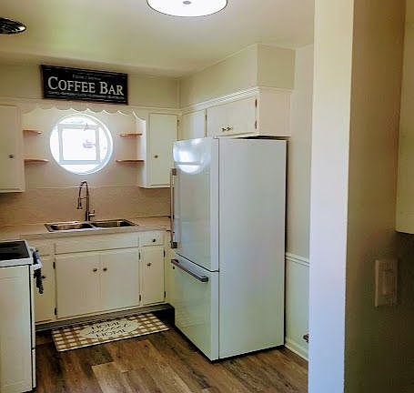 View of kitchen from mudroom