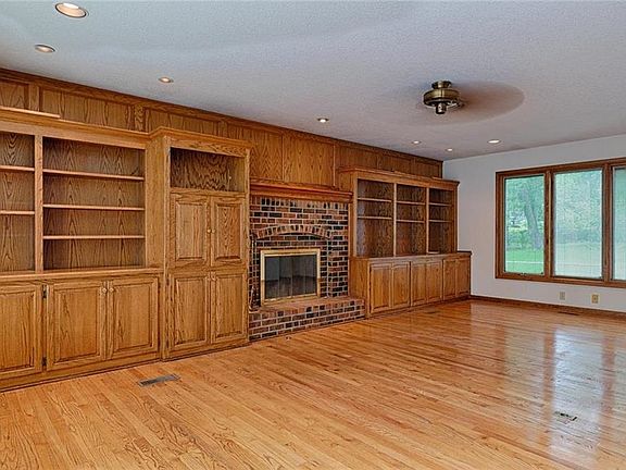 Large family room addition with built-ins.