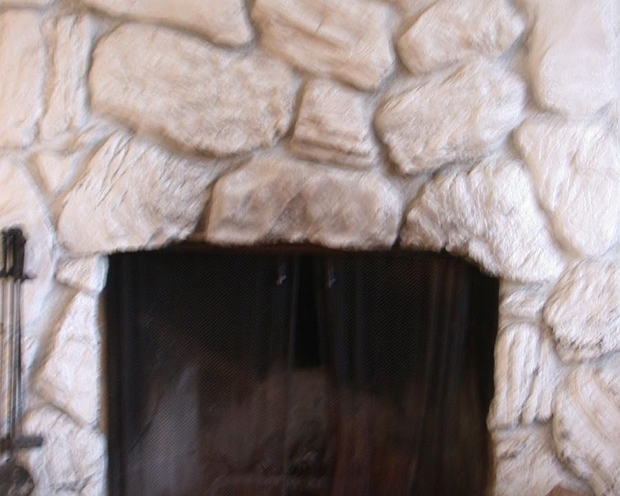 wood-burning fireplace