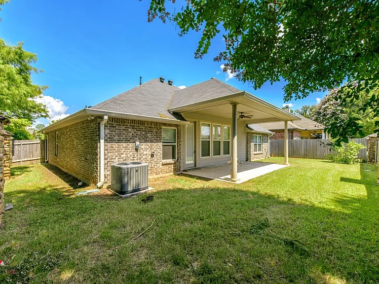 Back yard and porch