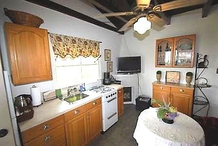 Kitchen and Dining area from entry