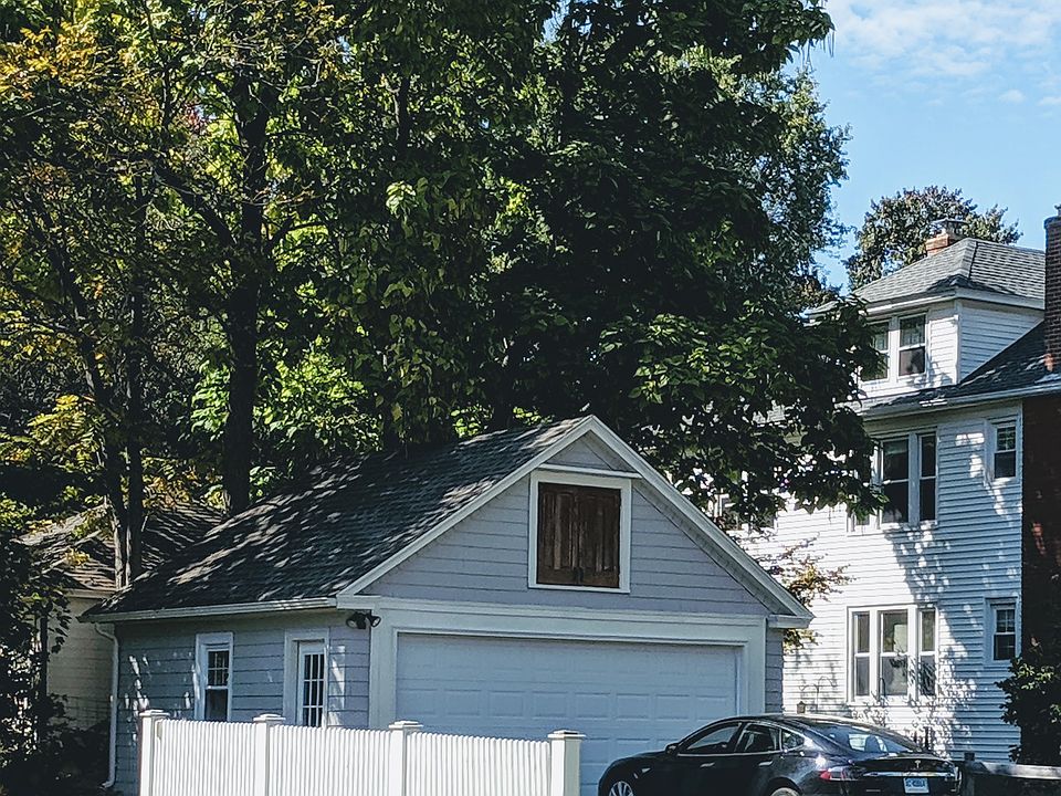 Outside parking for one car.