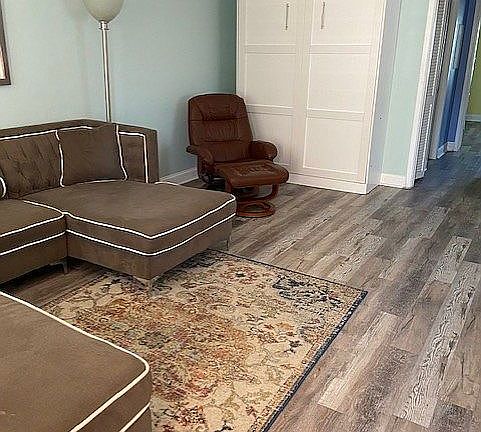 Living room with Murphy bed