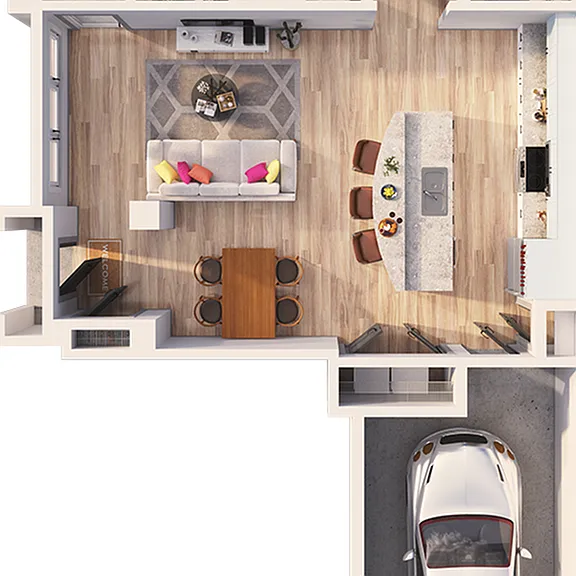 Stonebriar Pines - A1E Floor Plan Stonebriar Pines - A1E Floor Plan