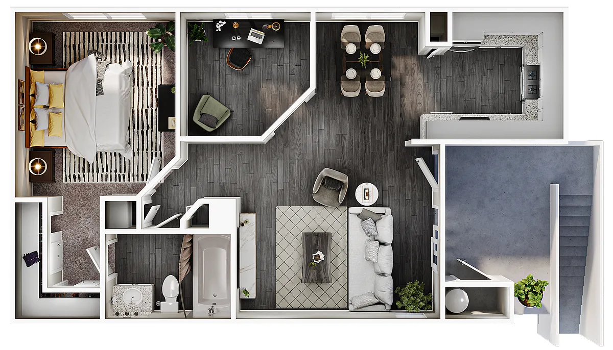 Floor plan 1b1b