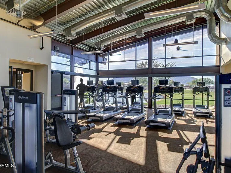 Gym in Recreation Center Over Looking the Lake