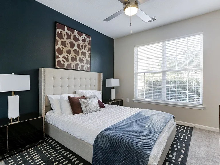 Spacious bedrooms accommodate any bed size.