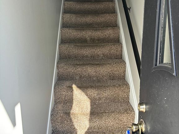 Stairs leading up to unit