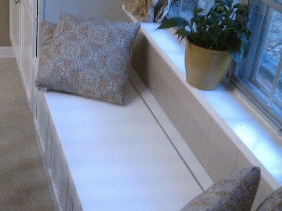 Bench seat with storage underneath