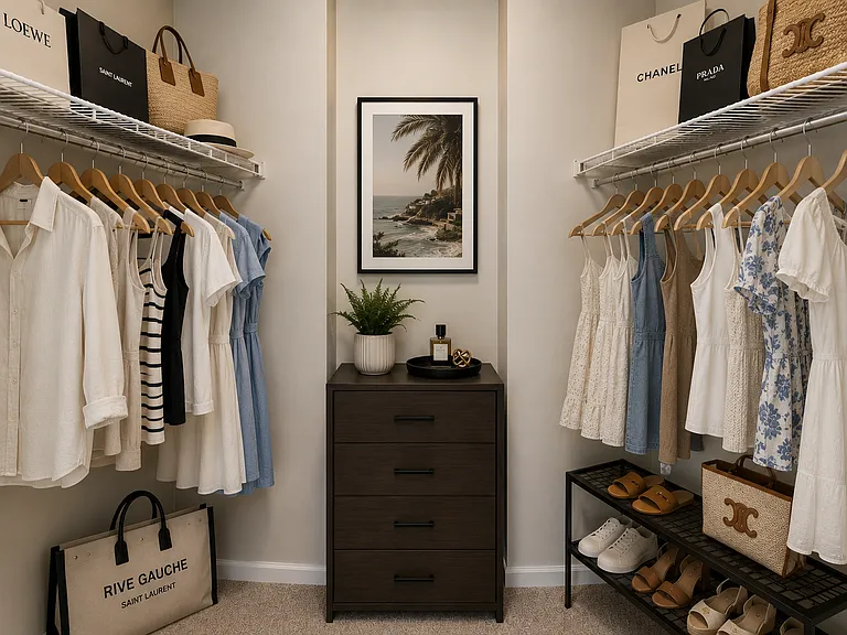 Walk-in Closed- Digitally Furnished