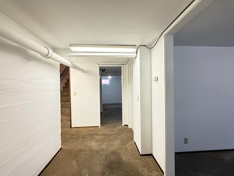 Basement hall area new carpet coming
