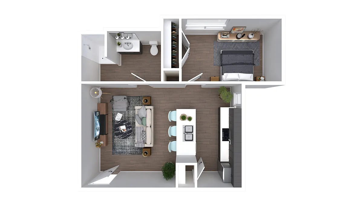 Floor plan 1 Bedroom